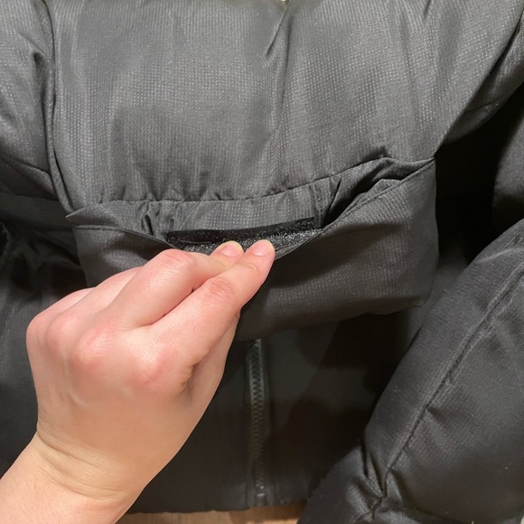 Black puffy bomber coat jacket - Picture 5 of 11